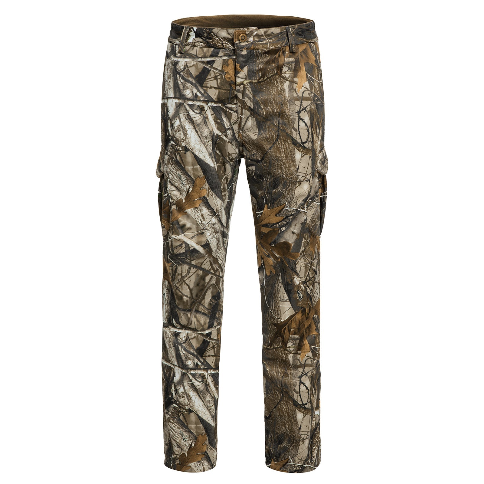 Hunting Pants for Men Camouflage Clothing Gear Windproof Fleece Lined for Winter-5