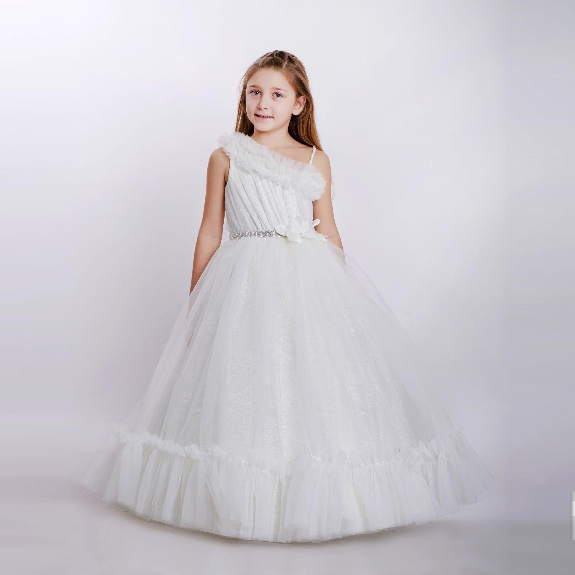 Cascade Gown Girls Formal Dress-5