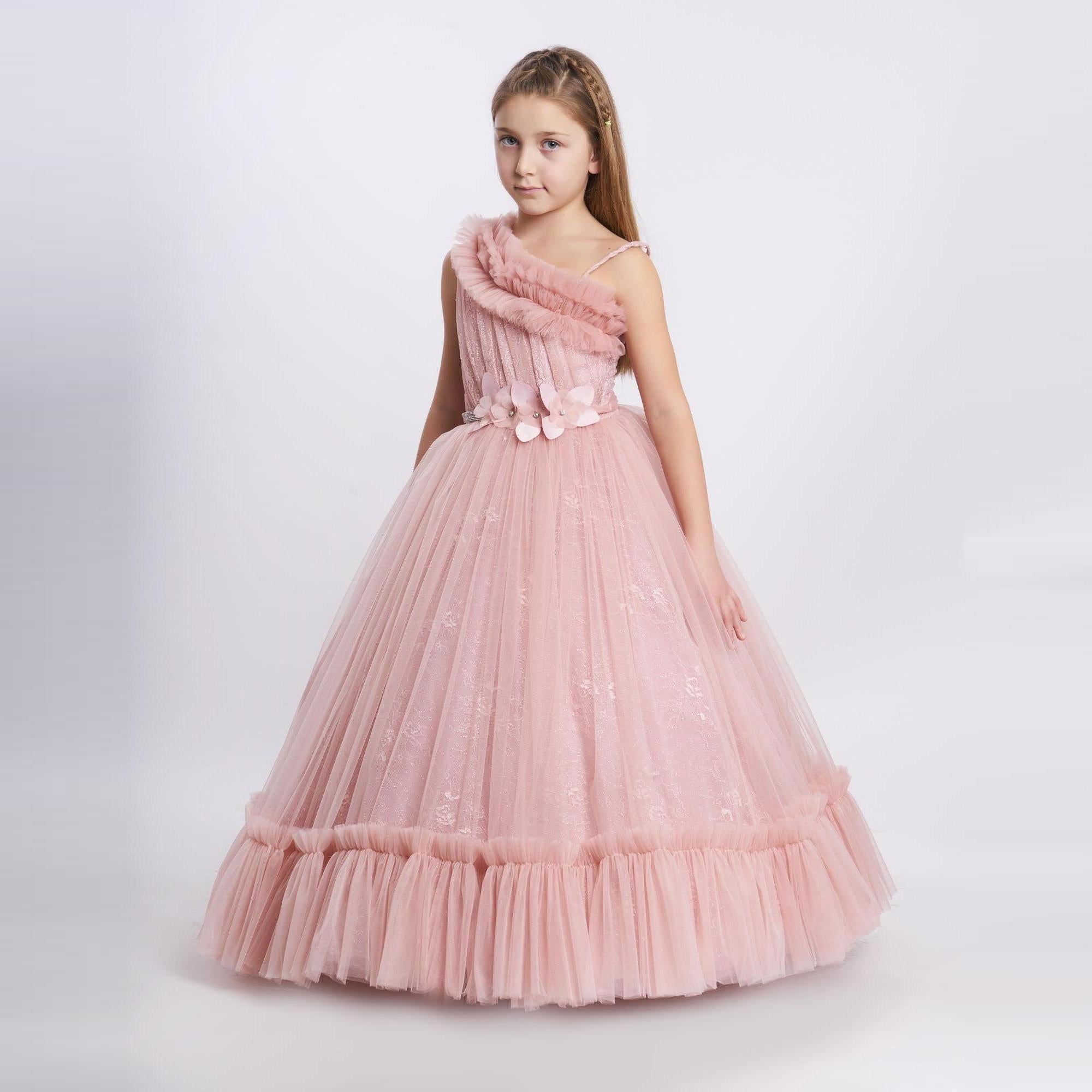 Cascade Gown Girls Formal Dress-2