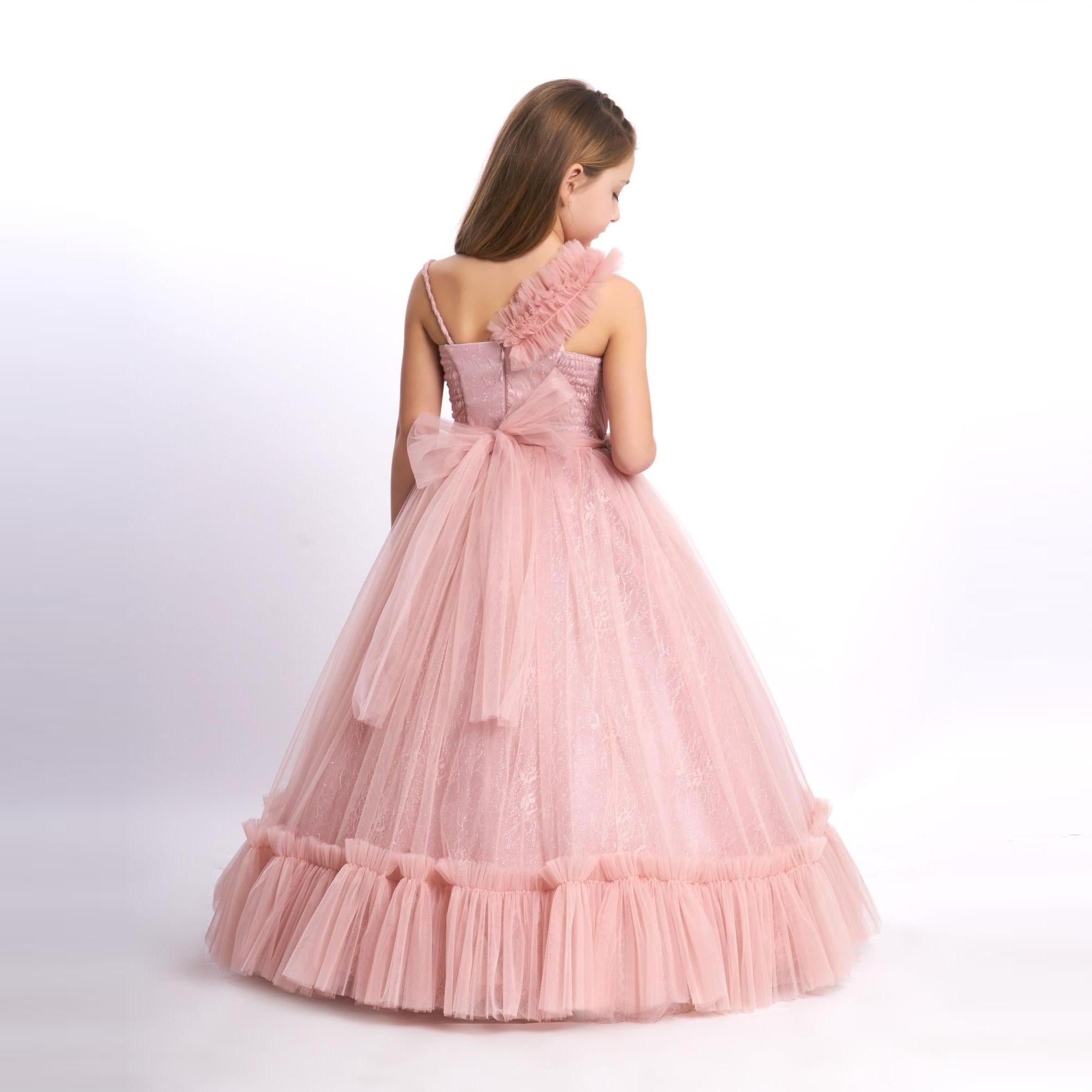 Cascade Gown Girls Formal Dress-4