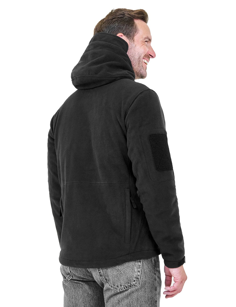 ANTARCTICA GEAR Fleece Heating Jacket, Fit Zip Hood Winter Jacket For Men