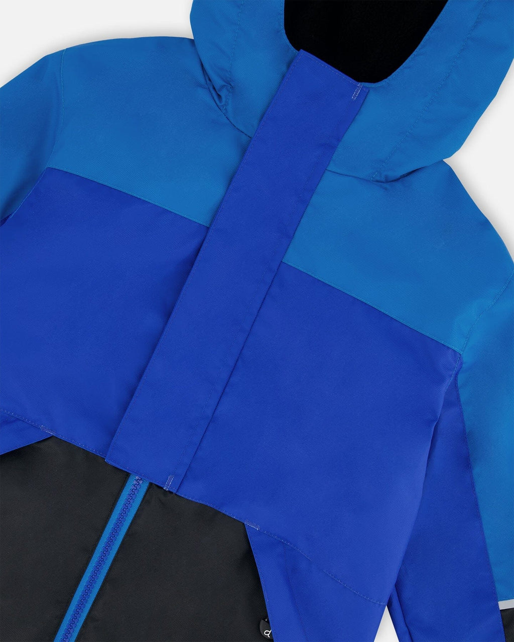 Two-Piece Mid-Season Outerwear Set Royal Blue And Black-3