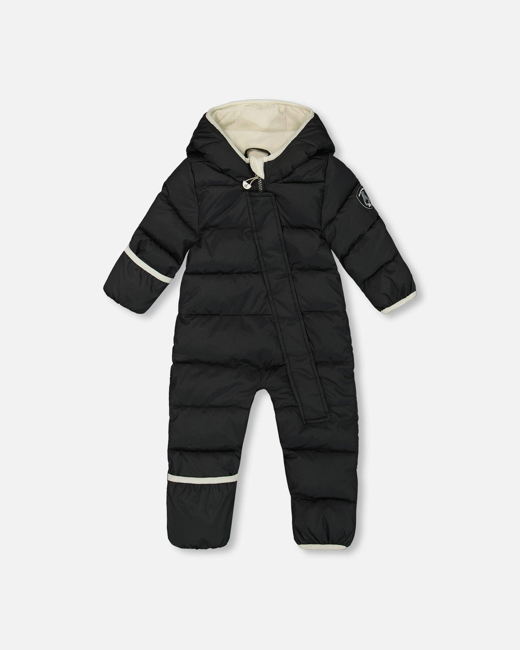 One-Piece Baby Cloud Compressible Snowsuit Designed For Car Seat Black-0