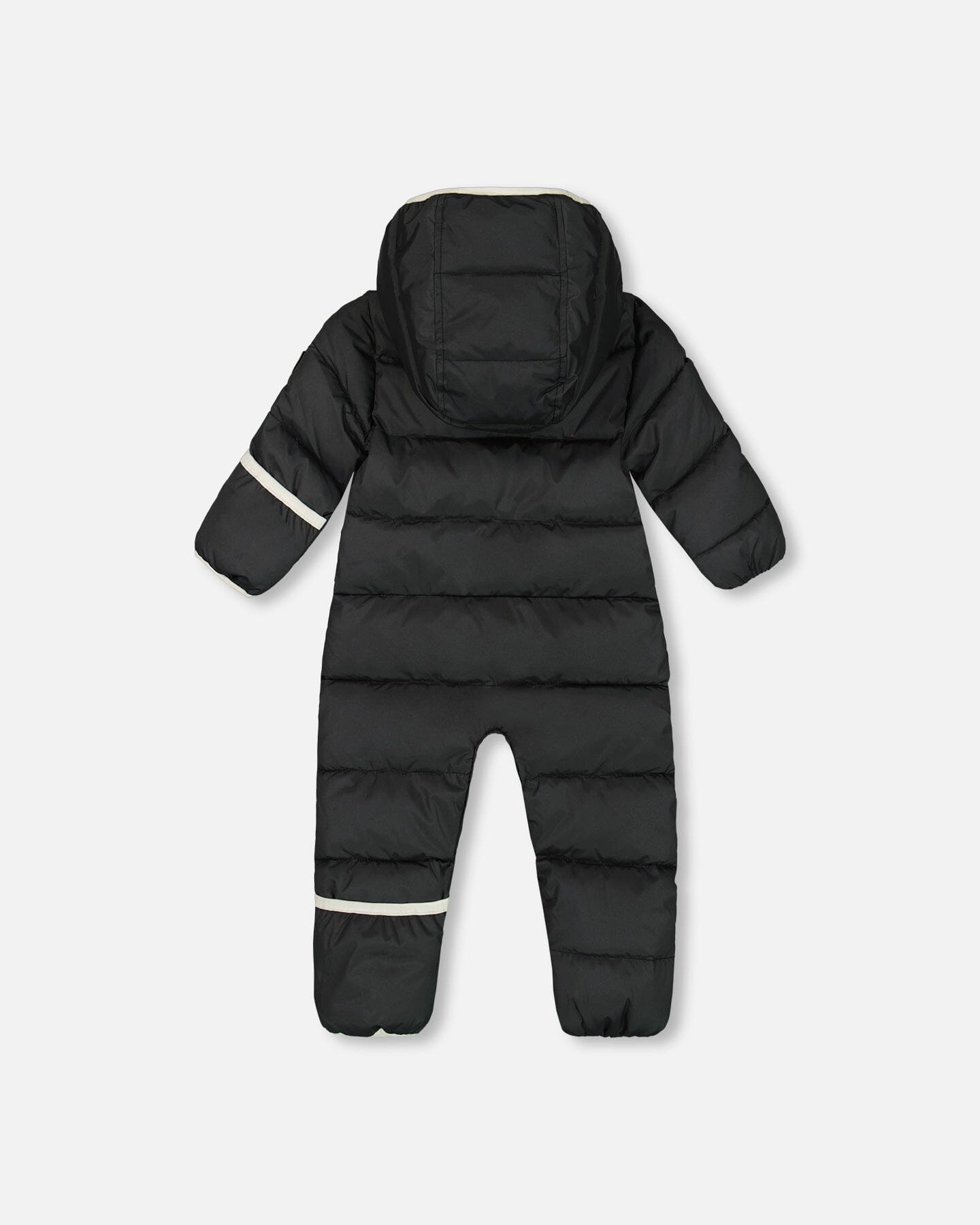One-Piece Baby Cloud Compressible Snowsuit Designed For Car Seat Black-2