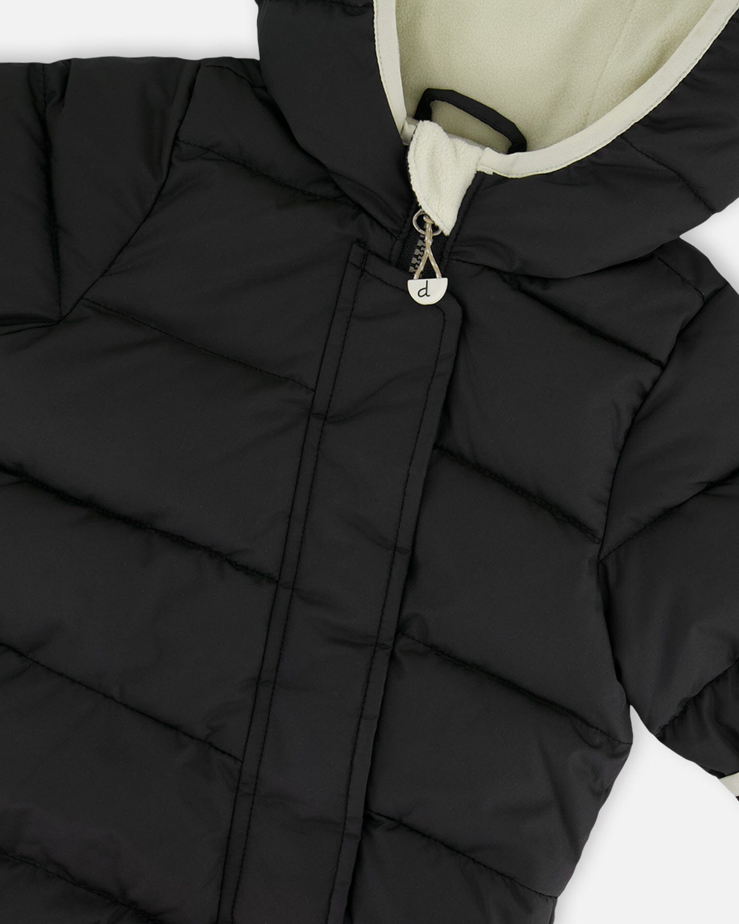 One-Piece Baby Cloud Compressible Snowsuit Designed For Car Seat Black-3