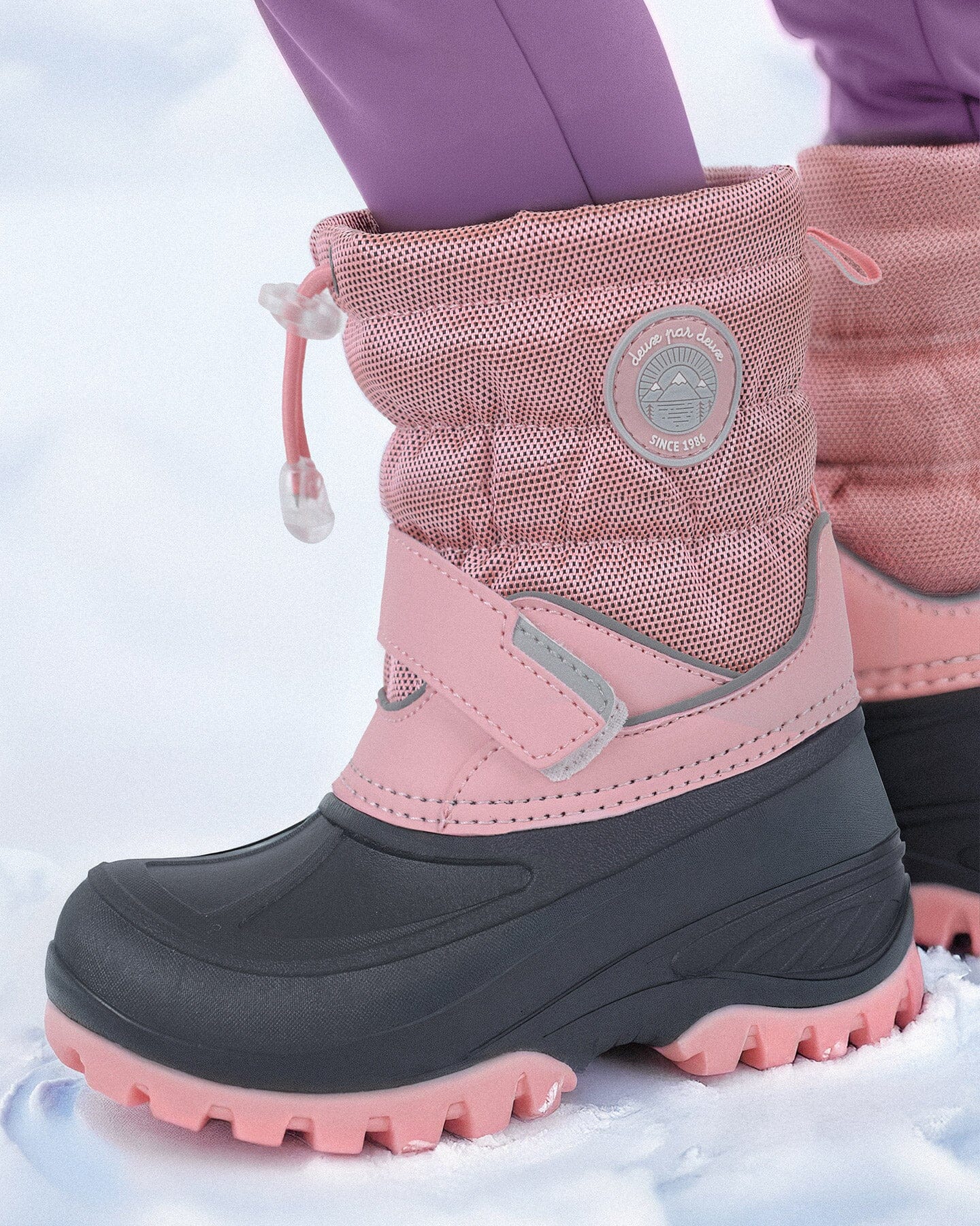 Winter Boots Dusty Pink-1