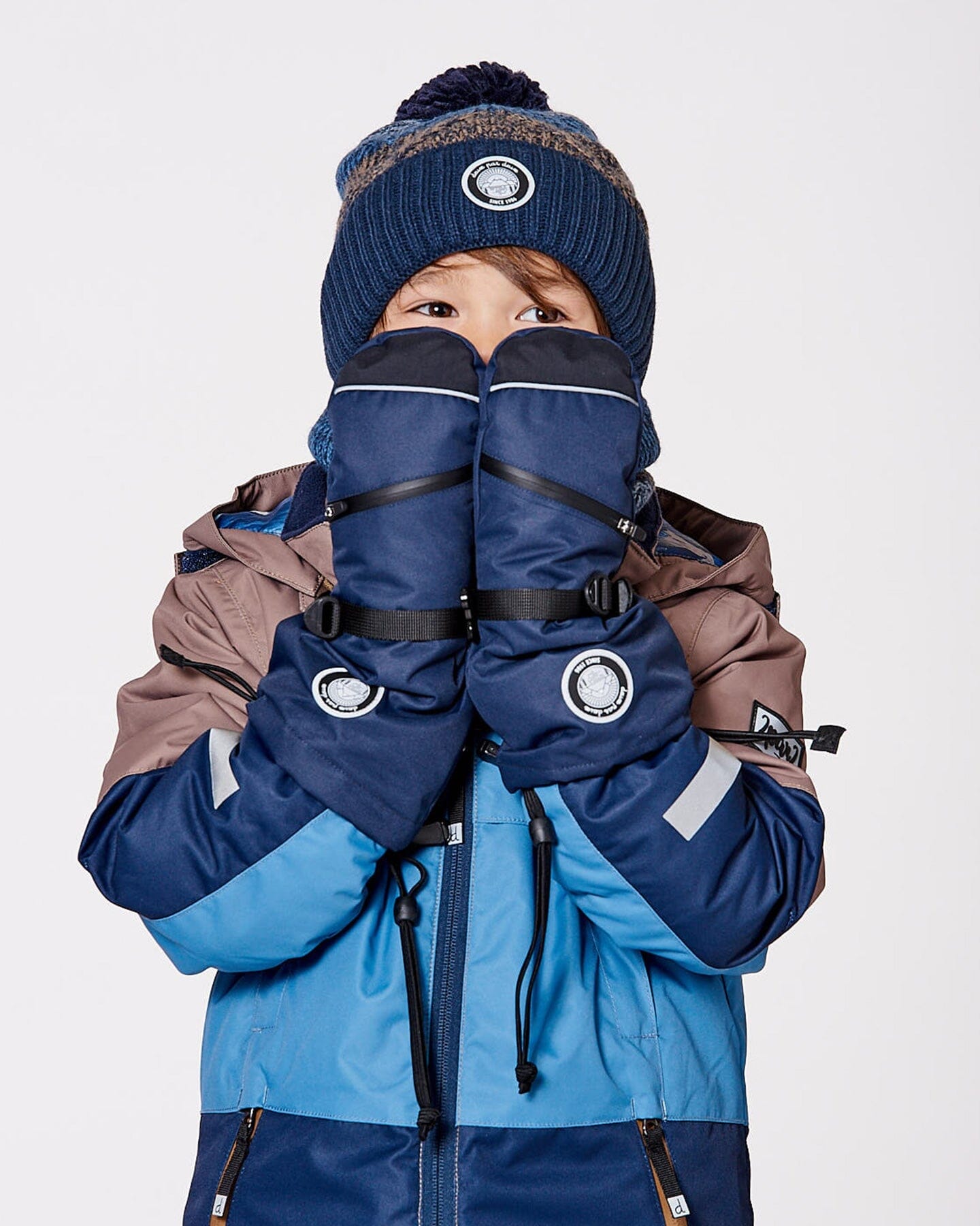 Winter Mittens Teknik Navy Blue-2