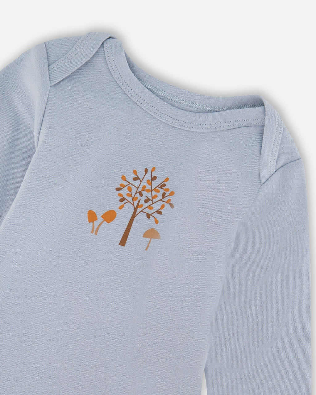 Organic Cotton Onesie Light Blue-3