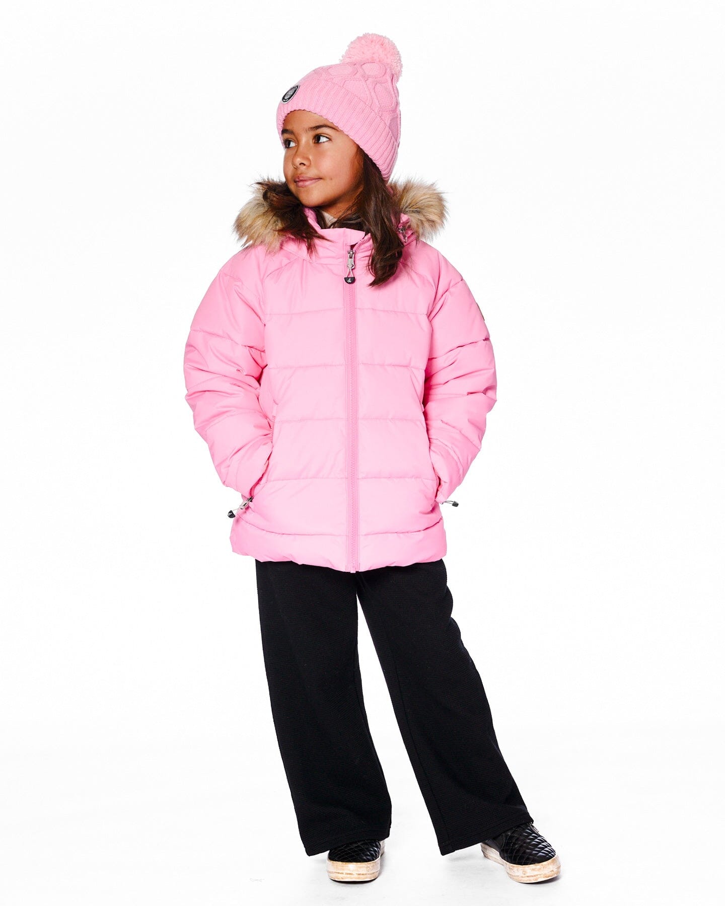 Puffy Winter Jacket Pink-1