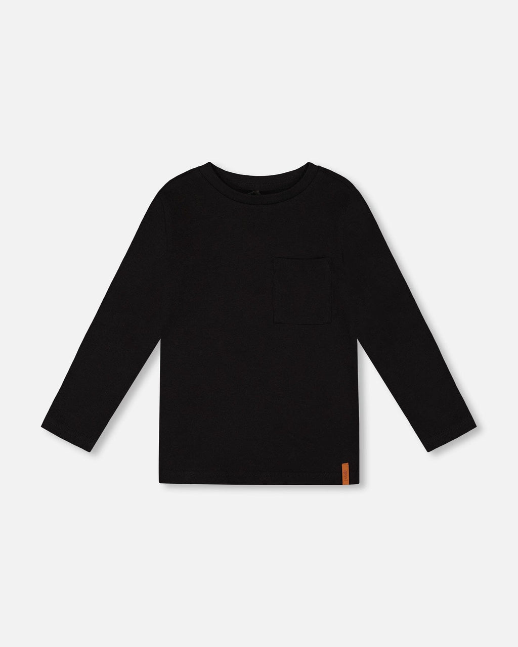 Organic Cotton Jersey Pocket T-Shirt Black-0
