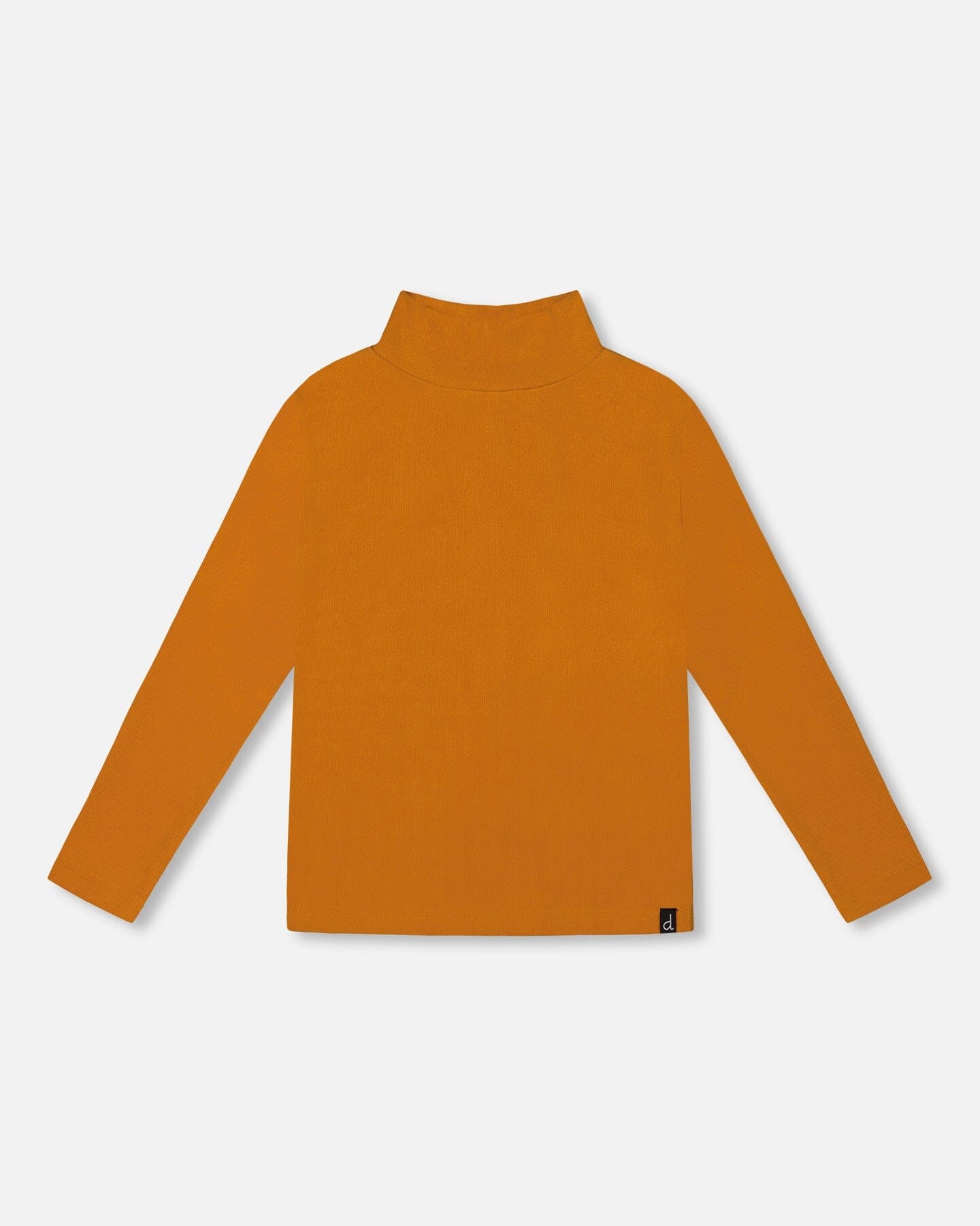 Super Soft Ribbed Mock Neck Top Golden Yellow-0