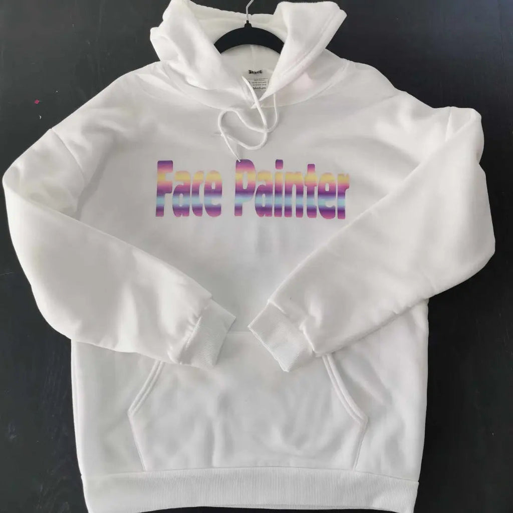 Winter Face Painter Hoodie - White-2