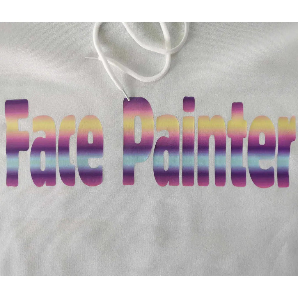 Winter Face Painter Hoodie - White-3