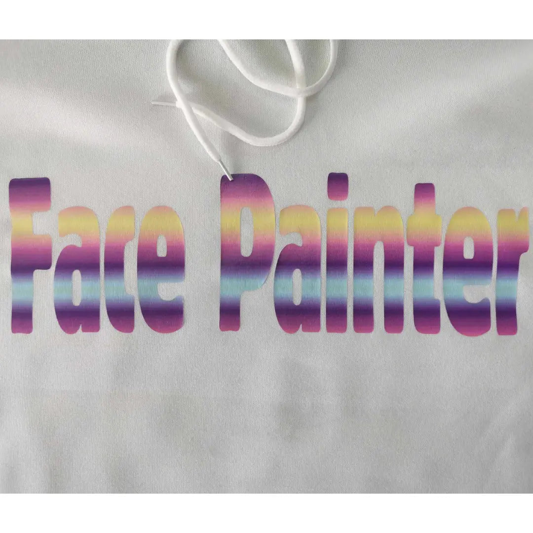 Winter Face Painter Hoodie - White-3