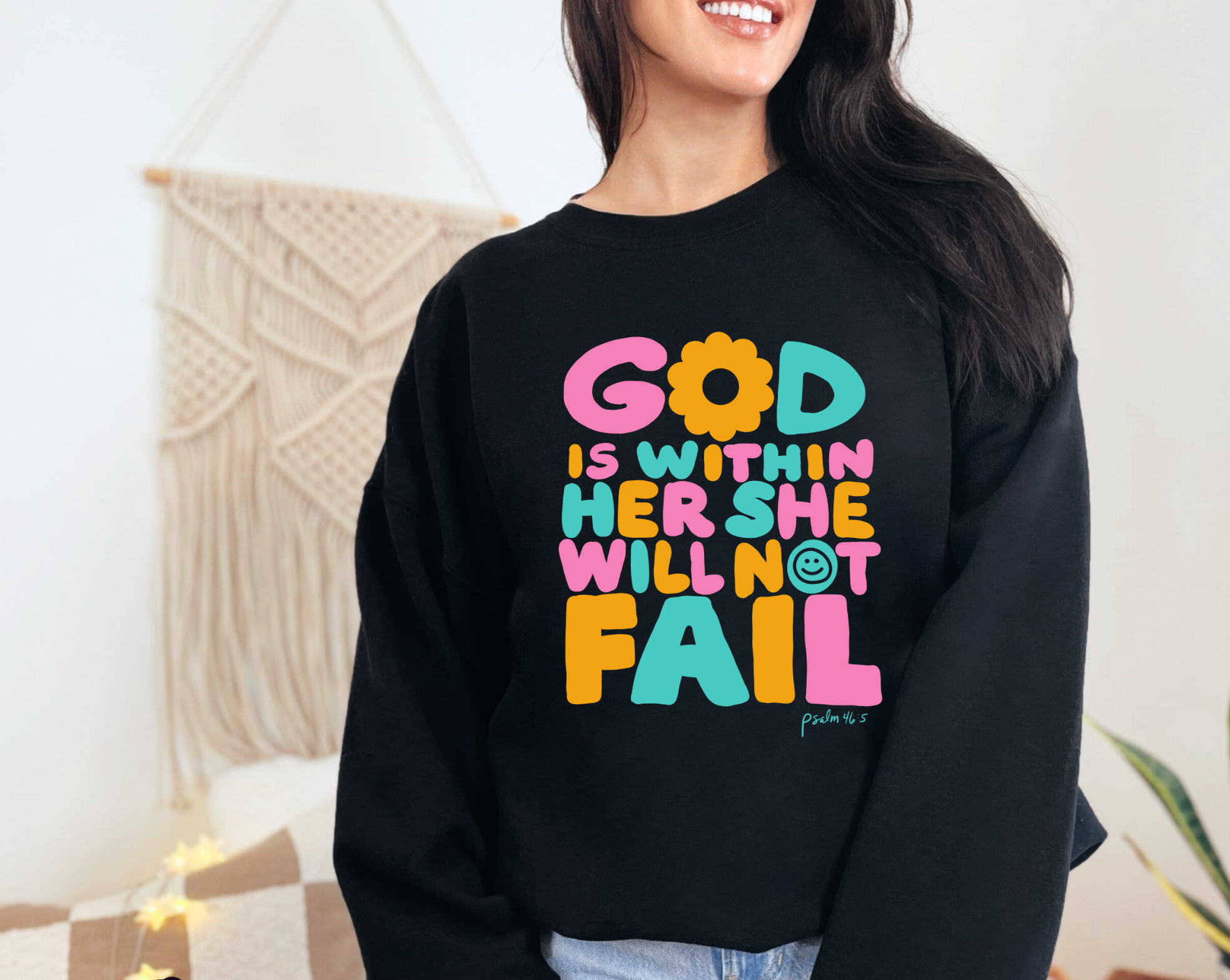Christian Apparel-God is Within Her- Sweatshirt Style