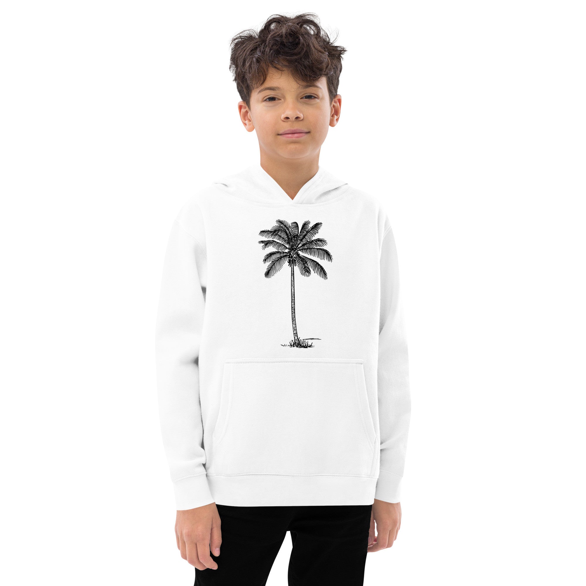 Coco Palm Kids Fleece Hoodie-6