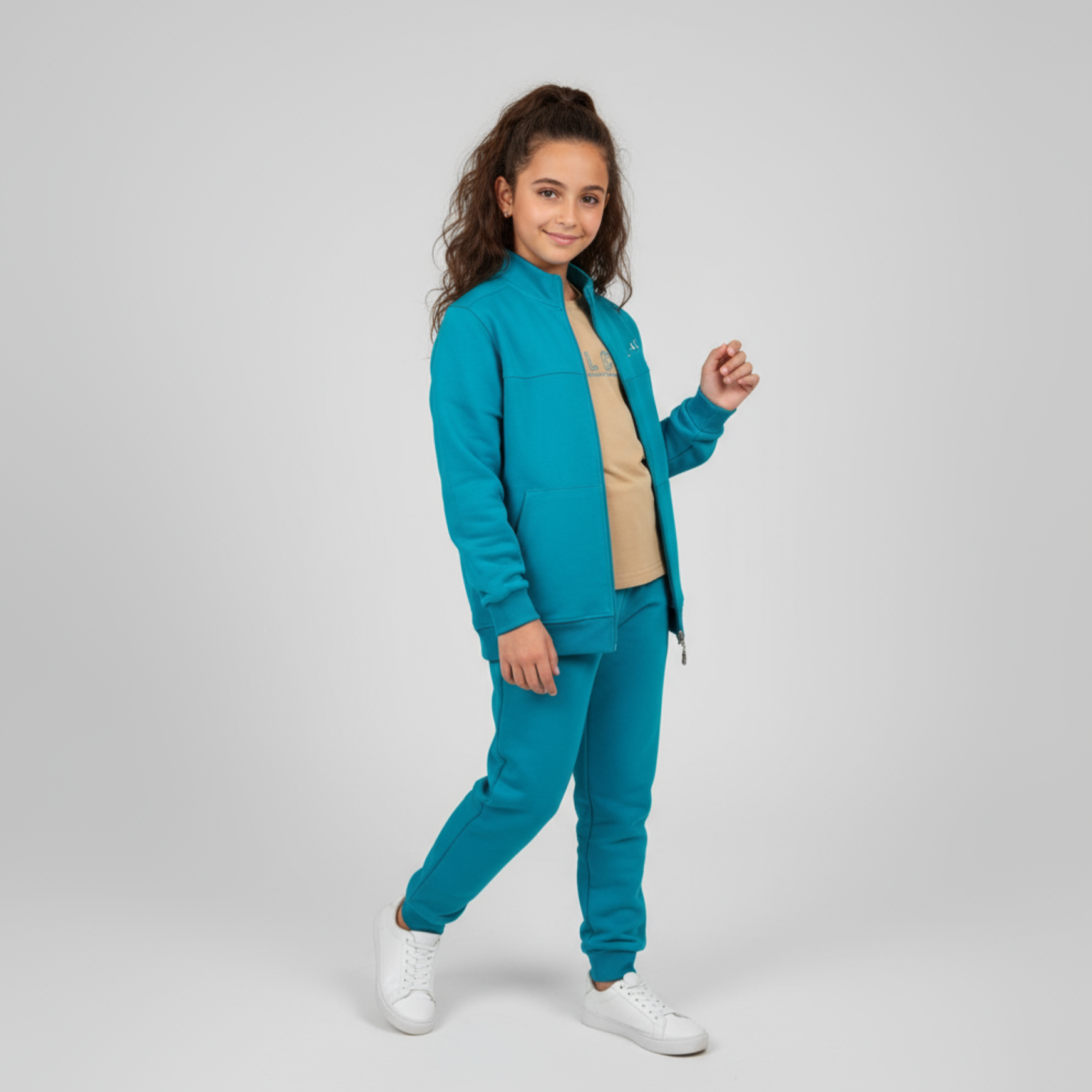 Zip-Up Tracksuit Unisex Casual Set-0